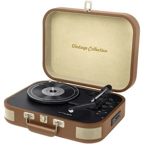 TOCADISCOS MUSE MT-501 ATC MADERA MALETIN